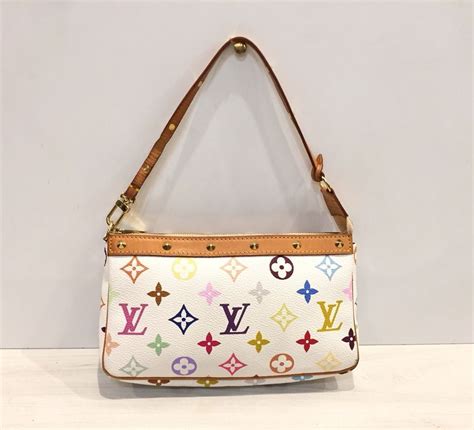 louis vuitton vintage pochette bags white|authentic Louis Vuitton Pochette.